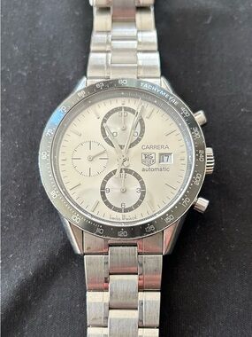 Tag Heuer Silver Dial Carrera Chronograph